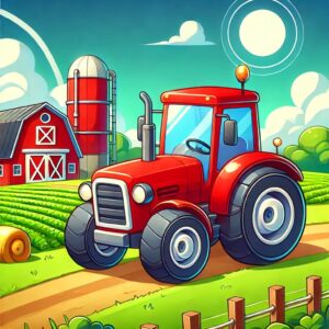 One Farming Tractor