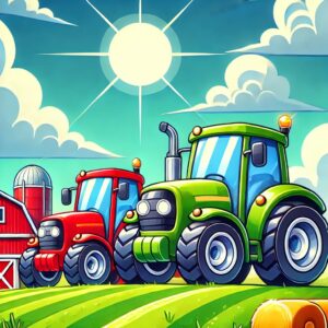 Two Farming Tractors